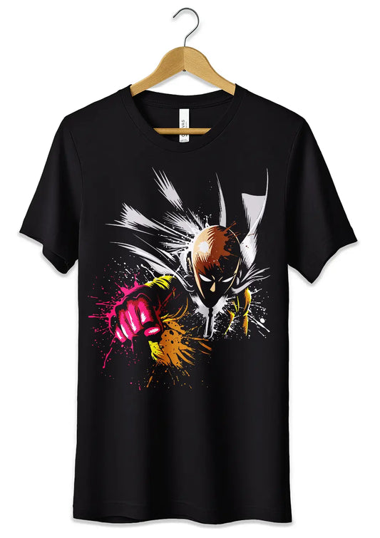 T-Shirt Maglietta Saitama Pugno One Punch Man T-Shirt CmrDesignStore   