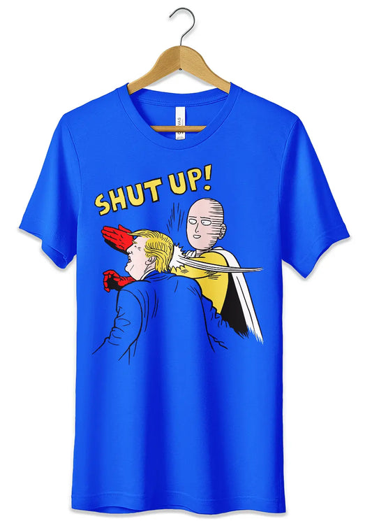 T-Shirt Maglietta Saitama vs Trump One Punch Man T-Shirt CmrDesignStore   