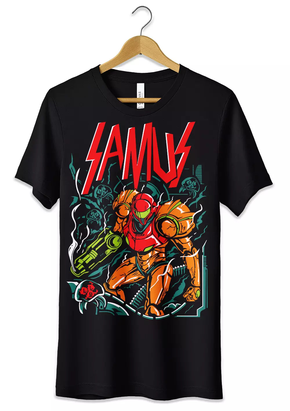 T-Shirt Maglietta Videogames Samus Aran Metroid, CmrDesignStore, T-Shirt, t-shirt-maglietta-videogames-samus-aran-metroid, CmrDesignStore