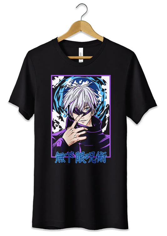 T-Shirt Maglietta Anime Jujutsu Kaisen Satoru Gojo T-Shirt CmrDesignStore Nero XS 