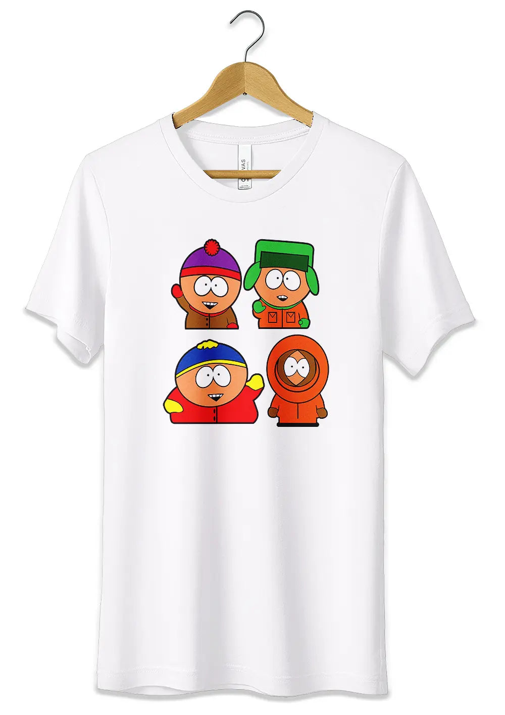 T-Shirt Maglietta South Park Cartoon Divertente T-Shirt CmrDesignStore 3/4 anni Bianco 