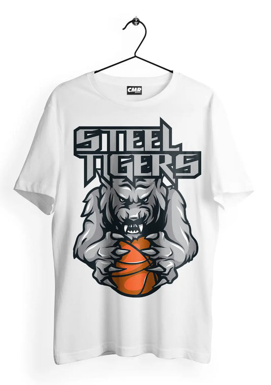 T-Shirt Maglietta Steel Tigers Urban Style Unisex T-Shirt CmrDesignStore Fronte XS 