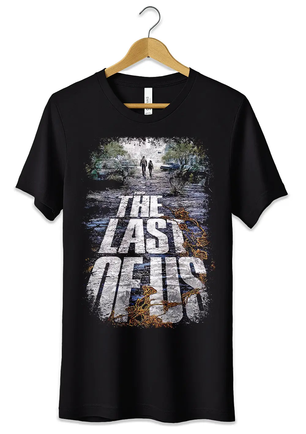 T-Shirt Maglietta Maniche Corte Nera Dedicata a The Last of Us Serie TV Videogames