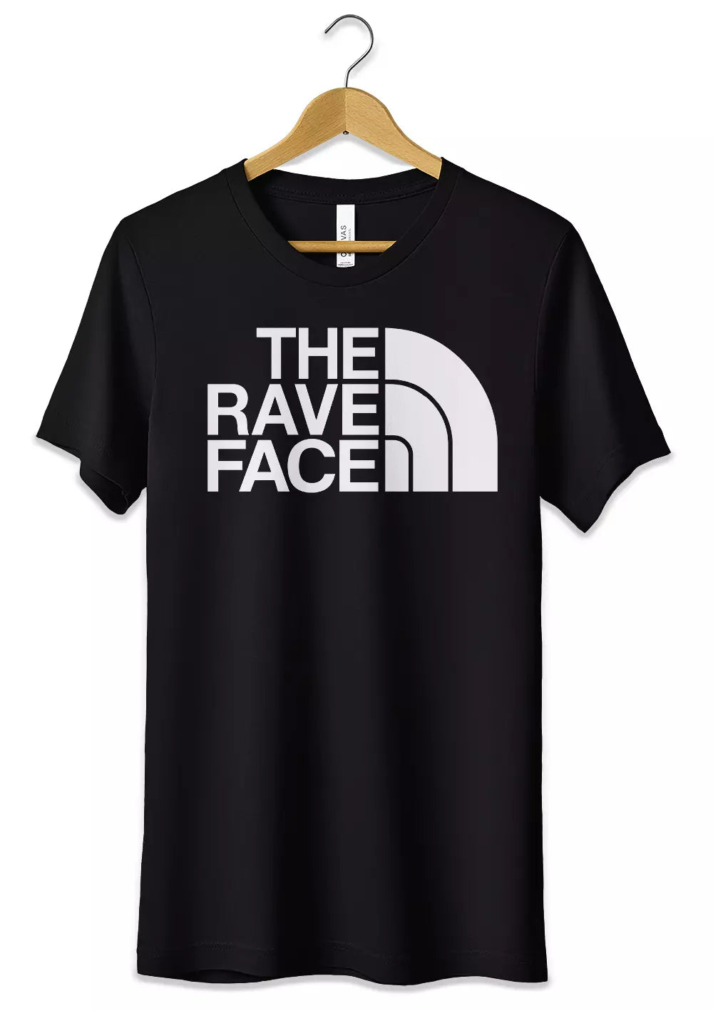 T-Shirt The Rave Face Maglietta Personalizzata Raver T-Shirt CmrDesignStore S Nero 