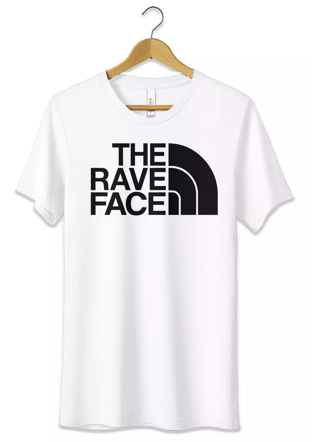 T-Shirt The Rave Face Maglietta Personalizzata Raver T-Shirt CmrDesignStore 3/4 anni Bianco 