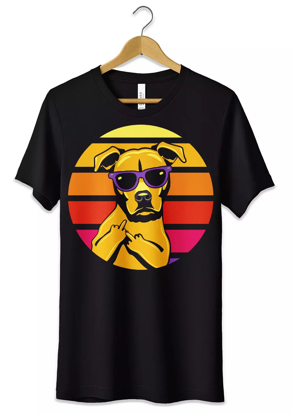 T-Shirt Maglietta Thug Life Dog Retro Vintage Style, CmrDesignStore, T-Shirt, t-shirt-maglietta-thug-life-dog-retro-vintage-style, CmrDesignStore