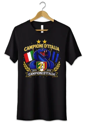 T-Shirt Festa Scudetto Inter 2026 - Celebra la Vittoria Nerazzurra